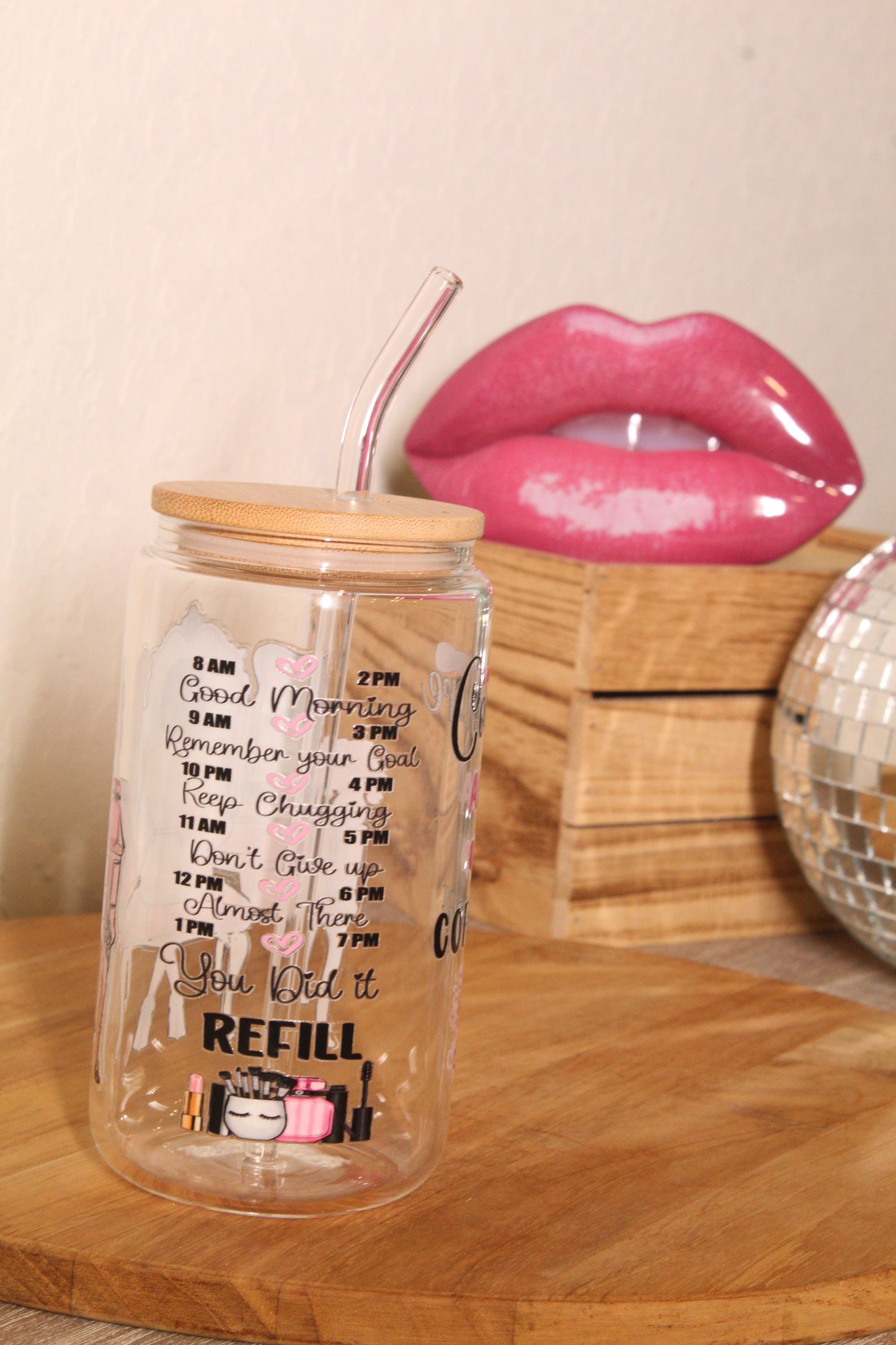 15 oz. Coutour and Coffee glass can mug