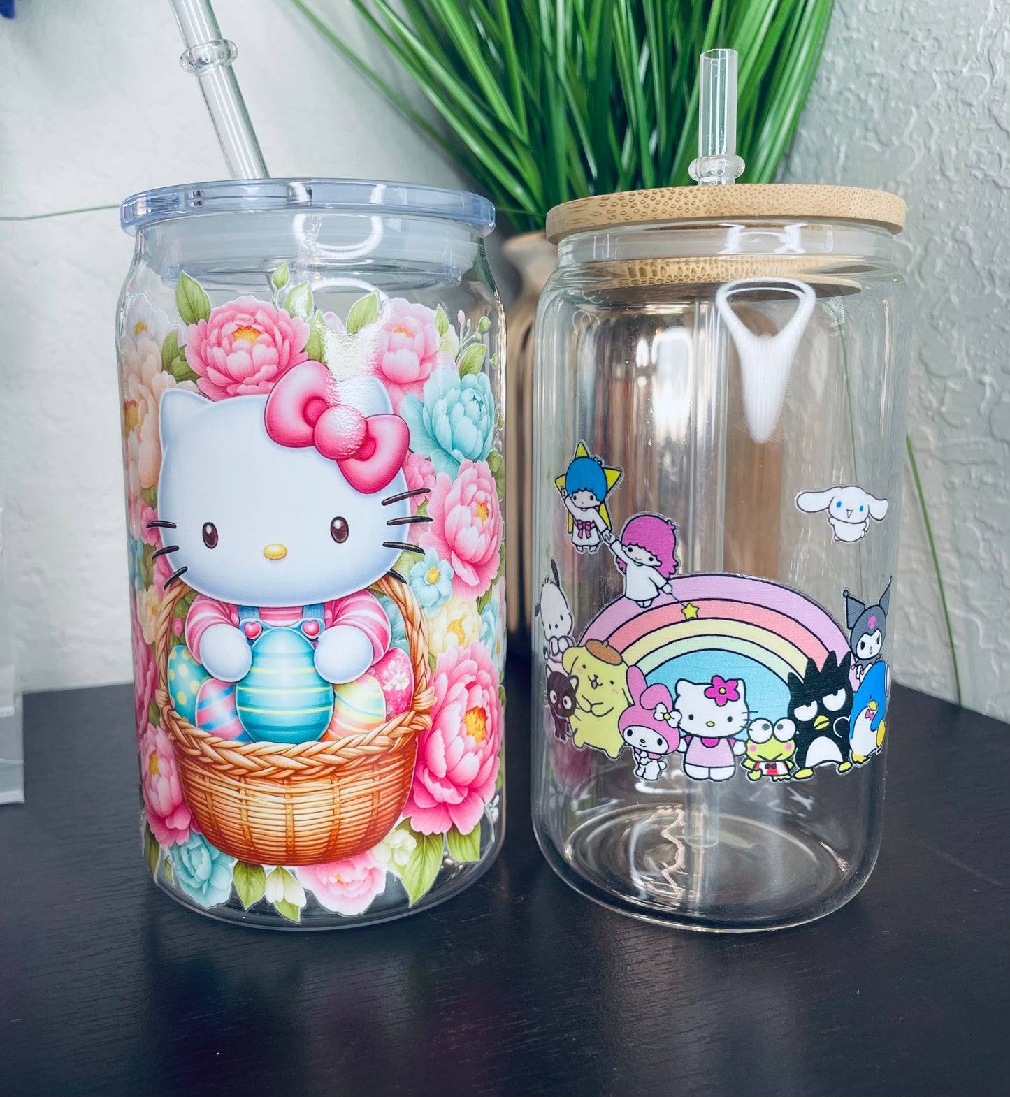 12 oz. Kitty and Friends glass