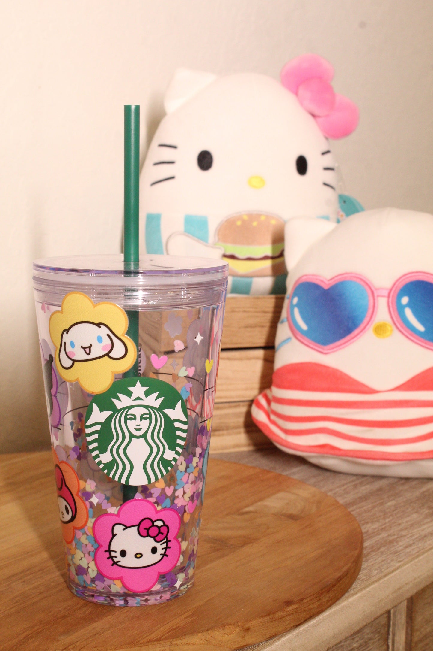 16 oz. SB Kitty cloud Snow globe